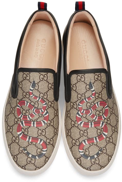 gucci flats snake|gucci kingsnake slip on shoes.